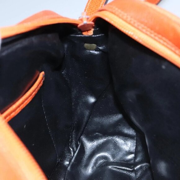 Salvatore Ferragamo Shoulder Bag Leather Brown Gold Auth 102665 - Picture 11 of 16